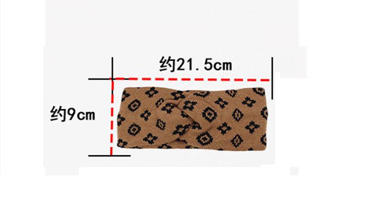 New Fashion Luxury Brand Women Hairband Warm Casual Woolen Knitted Girl Headband Big Bow Knot Turban Autumn Gorgeous Hair Accessories For Women